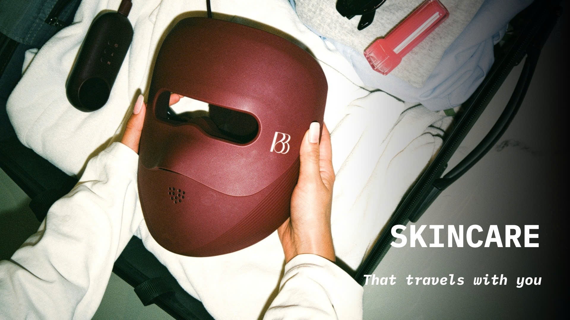 BIBI-Glow-Mask-in-suitcase