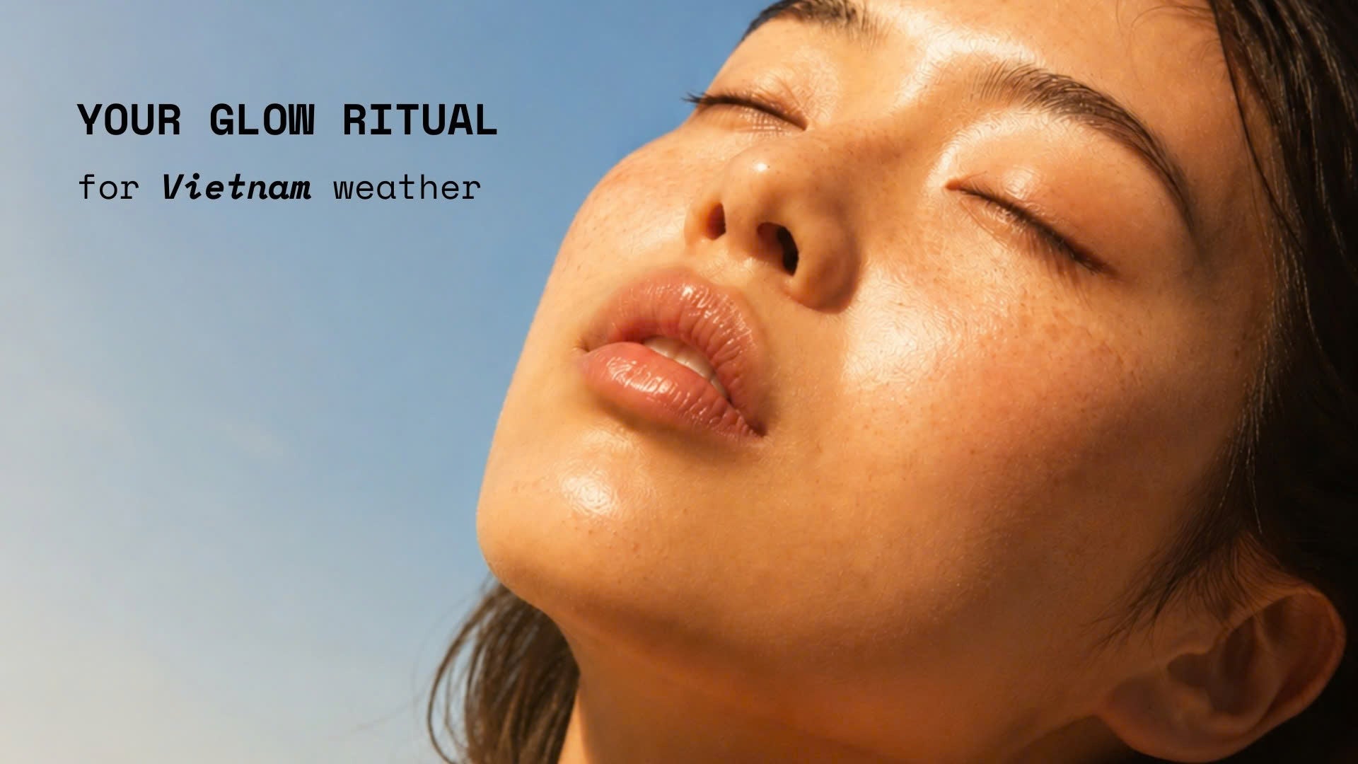 Healthy-glowing-skin-in-Vietnam's-tropical-climate-showcasing-a-skincare-routine-for-hydration-radiance-and-skin-barrier-support